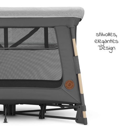 Maxi-Cosi 3 in 1 Reisebett Swift Reisebett, Beistellbett, Laufstall mit Matratze & Tragetasche nur 7 kg - Beyond Graphite