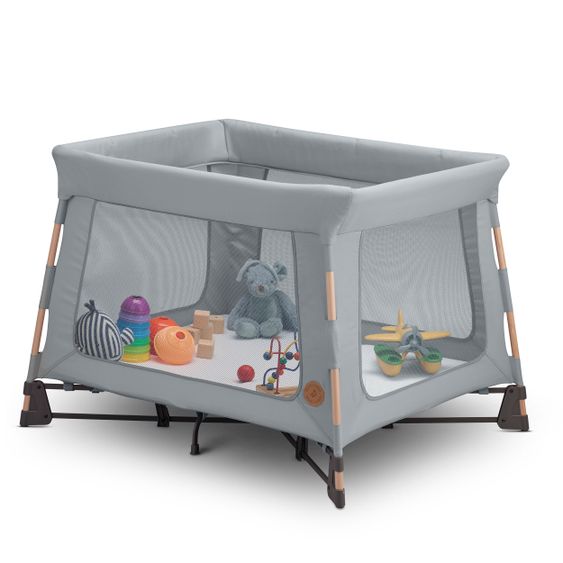 Maxi-Cosi 3 in 1 Reisebett Swift Reisebett, Beistellbett, Laufstall mit Matratze & Tragetasche nur 7 kg - Beyond Grey