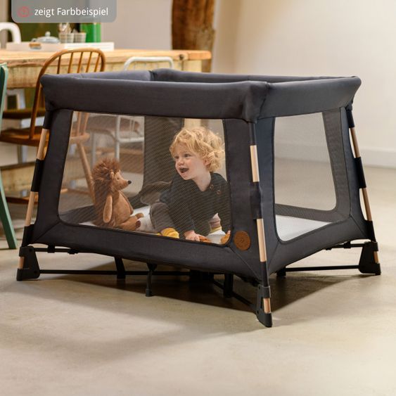 Maxi-Cosi 3 in 1 Reisebett Swift Reisebett, Beistellbett, Laufstall mit Matratze & Tragetasche nur 7 kg - Beyond Grey