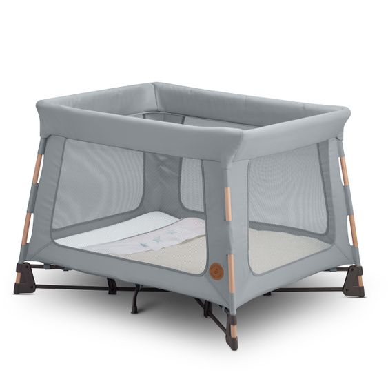 Maxi-Cosi 3 in 1 Reisebett Swift Reisebett, Beistellbett, Laufstall mit Matratze & Tragetasche nur 7 kg - Beyond Grey