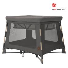 3-in-1 Reisebett Swift Reisebett, Beistellbett, Laufstall mit Matratze & Tragetasche nur 6,70 kg leicht - Beyound - Graphite Eco