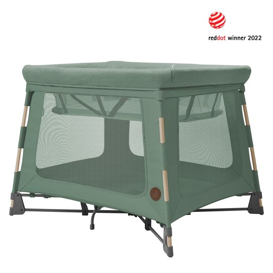 Maxi-Cosi Lettino da viaggio 3 in 1 Lettino da viaggio Swift, culla, box con materasso e navicella leggero solo 6,70 kg - Beyound - Green Eco