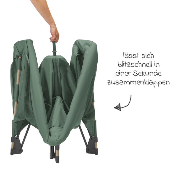 Maxi-Cosi Lettino da viaggio 3 in 1 Lettino da viaggio Swift, culla, box con materasso e navicella leggero solo 6,70 kg - Beyound - Green Eco