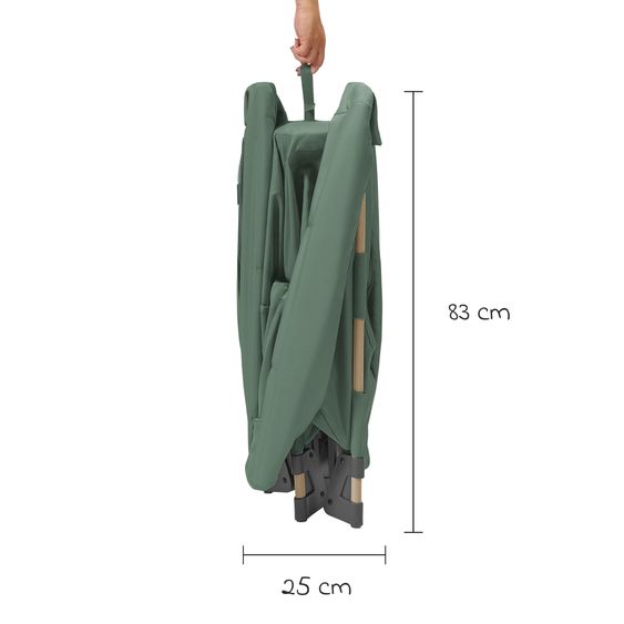 Maxi-Cosi Lettino da viaggio 3 in 1 Lettino da viaggio Swift, culla, box con materasso e navicella leggero solo 6,70 kg - Beyound - Green Eco