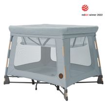 3-in-1 Reisebett Swift Reisebett, Beistellbett, Laufstall mit Matratze & Tragetasche nur 6,70 kg leicht - Beyound - Grey Eco