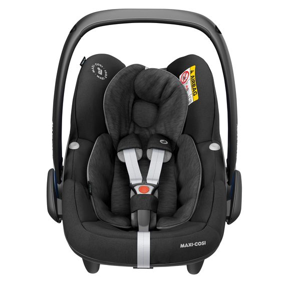 Maxi-Cosi 3in1 infant car seat & reboarder set from birth - 4 years (61 cm - 105 cm) with Pebble Pro infant car seat, Pearl Pro 2 child seat, FamilyFix 3 incl. protective pad & buggy book - Black