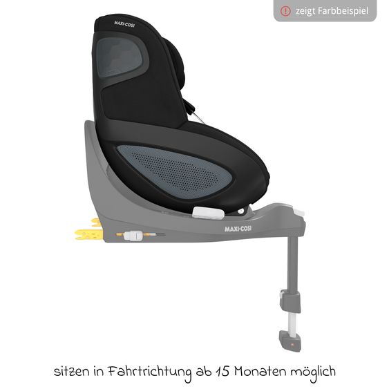 Maxi-Cosi 3in1 Babyschale & Reboarder-Set FamilyFix 360 ab Geburt bis 4 Jahre (40 - 105 cm) mit Babyschale Pebble 360 & Kindersitz Pearl 360 inkl. Isofix-Basis FamilyFix & Rückenlehnenschutz - Graphite