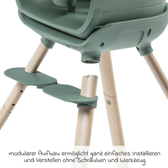 Maxi-Cosi 4-in-1 Hochstuhl Moa ab 6 Monate - 5 Jahre Hochstuhl, Sitzerhöhung, Tisch & Stuhl - Beyond Green2 Eco