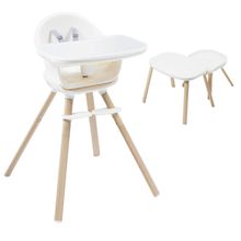 4-in-1 high chair Moa from 6 months - 5 years High chair, booster seat, table & chair - Beyond White2 Eco