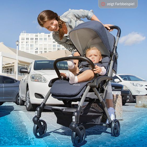 Maxi-Cosi 4 in 1 Kinderwagen-Set Laika inkl. Tragetasche, Babyschale Cabriofix & FamilyFix - Nomad Grey