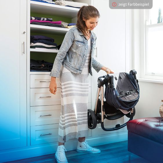 Maxi-Cosi 4 in 1 Kinderwagen-Set Laika inkl. Tragetasche, Babyschale Cabriofix & FamilyFix - Nomad Grey
