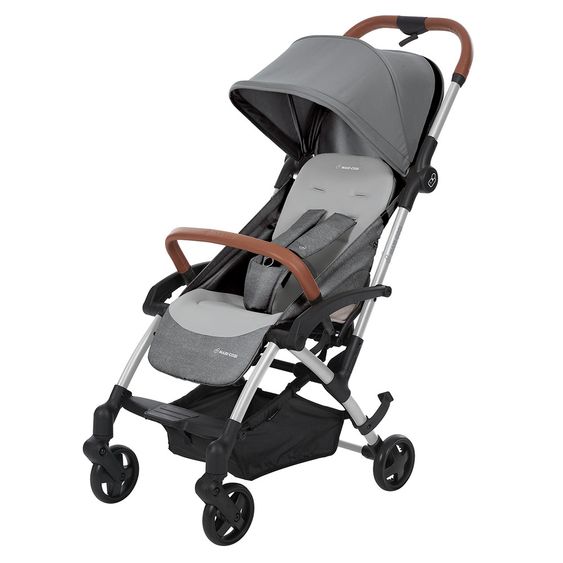 Maxi-Cosi 4 in 1 Kinderwagen-Set Laika inkl. Tragetasche, Babyschale Cabriofix & FamilyFix - Nomad Grey