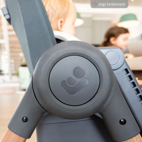 Maxi-Cosi 6in1 Hochstuhl Minla mitwachsend ab Geburt-6 Jahre Hochstuhl, Babyliege mit Liegefunktion & Tablett - Essential Blue