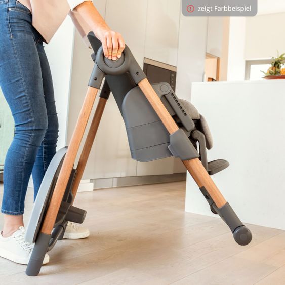 Maxi-Cosi 6in1 Hochstuhl Minla mitwachsend ab Geburt-6 Jahre Hochstuhl, Babyliege mit Liegefunktion & Tablett - Essential Blue