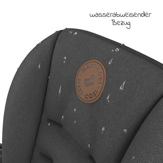 Maxi-Cosi 6in1 Hochstuhl Minla mitwachsend ab Geburt-6 Jahre Hochstuhl, Babyliege mit Liegefunktion & Tablett - Essential Graphite