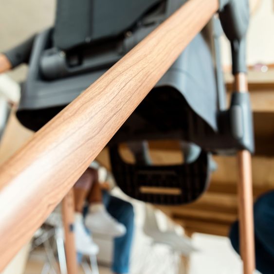 Maxi-Cosi 6in1 Hochstuhl Minla mitwachsend ab Geburt-6 Jahre Hochstuhl, Babyliege mit Liegefunktion & Tablett - Essential Graphite