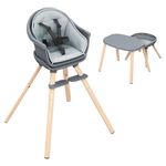 8in1 Hochstuhl Moa mitwachsend ab 6 Monate-5 Jahre Hochstuhl, Sitzerhöhung, Tisch, Stuhl & Hocker - Beyond Graphite