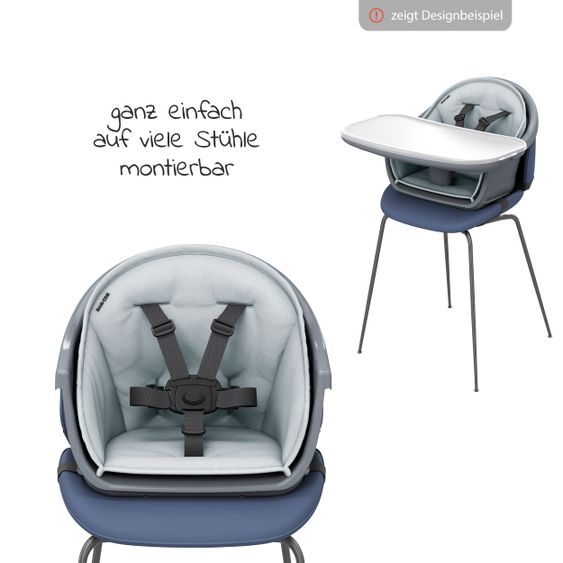 Maxi-Cosi 8in1 high chair Moa growing from 6 months-5 years high chair, booster seat, table, chair & stool - Beyond Graphite