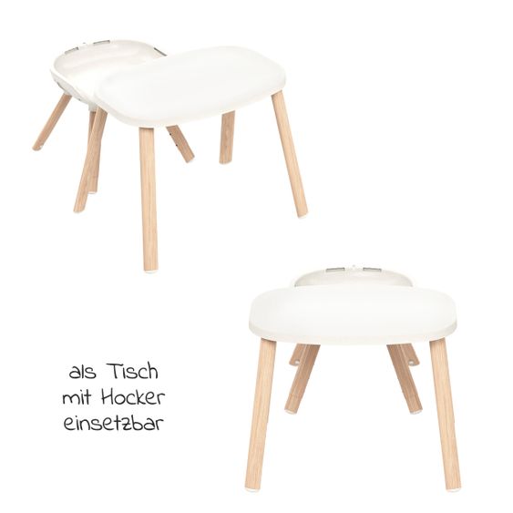 Maxi-Cosi 8in1 high chair Moa growing from 6 months-5 years high chair, booster seat, table, chair & stool - Beyond White