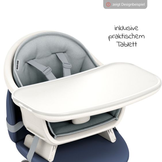 Maxi-Cosi 8in1 high chair Moa growing from 6 months-5 years high chair, booster seat, table, chair & stool - Beyond White