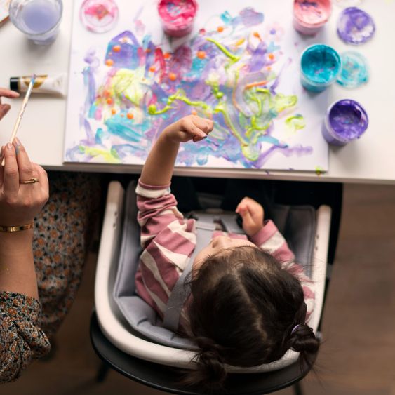 Maxi-Cosi 8in1 high chair Moa growing from 6 months-5 years high chair, booster seat, table, chair & stool - Beyond White