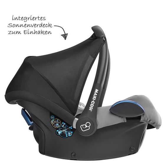 Maxi-Cosi Babyschale Cabriofix & FamilyFix - Nomad Grey