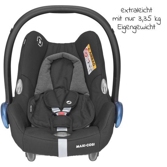 Maxi-Cosi Babyschale Cabriofix Gruppe 0+ - ab Geburt bis 12 Monate (ab Geburt - 13 kg) - Essential Black