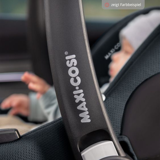 Maxi-Cosi Seggiolino auto per neonati CabrioFix i-Size dalla nascita a 12 mesi (40-75 cm) e riduttore di seduta, capottina inclusa coperta di dente di leone - Essential Black