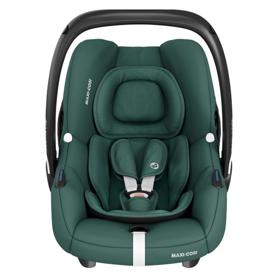 Maxi-Cosi CabrioFix i-Size infant car seat from birth - 12 months (40-75 cm) & seat reducer, sun canopy incl. dandelion blanket - Essential Green