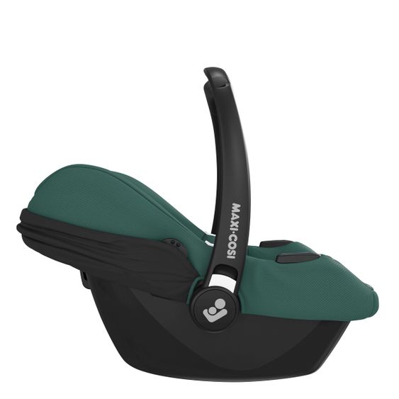 Maxi-Cosi Babyschale CabrioFix i-Size ab Geburt-12 Monate (40-75 cm) inkl. Einschlagdecke & Schnullerbox - Essential Green