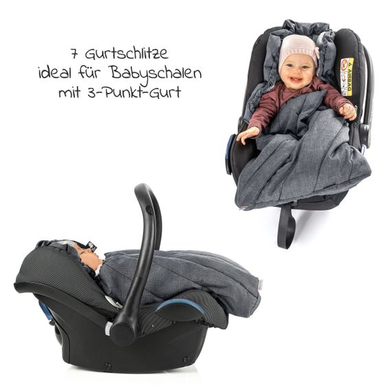 Maxi-Cosi Babyschale CabrioFix i-Size ab Geburt-12 Monate (40-75 cm) inkl. Fußsack & Schnullerbox - Essential Green