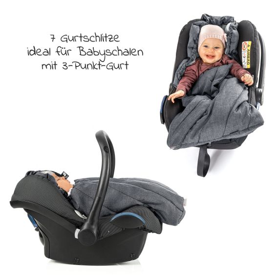 Maxi-Cosi Babyschale CabrioFix i-Size ab Geburt-12 Monate (40-75 cm) inkl. i-Size Base, Fußsack & Schnullerbox - Essential Green