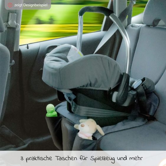 Maxi-Cosi Babyschale CabrioFix i-Size ab Geburt-12 Monate (40-75 cm) inkl. CabrioFix i-Size Base & Polsterschutz - Essential Graphite