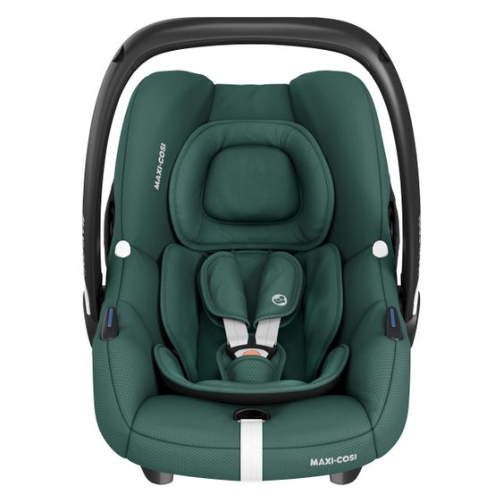 Maxi-Cosi Babyschale CabrioFix i-Size ab Geburt - 12 Monate (40-75 cm) inkl. Autositz-Schutzunterlage - Essential Green