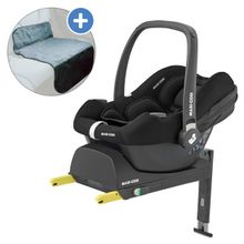 Babyschale CabrioFix i-Size ab Geburt-12 Monate (40-75 cm) inkl. CabrioFix i-Size Base & Polsterschutz - Essential Black
