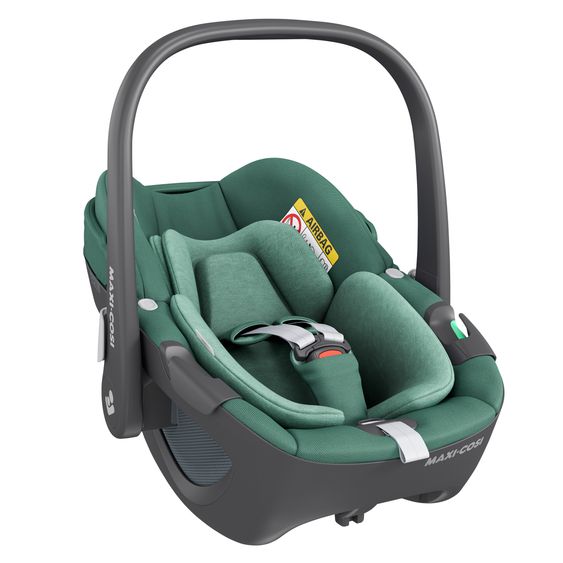 Maxi-Cosi Babyschale Pebble 360 i-Size drehbar ab Geburt - 15 Monate (40 cm - 83 cm) ClimaFlow, Easy-in Gurtsystem & G-Cell Seitenaufpralltechnologie - Essential Green