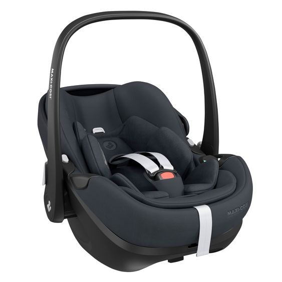 Maxi-Cosi Babyschale Pebble 360 Pro i-Size drehbar ab Geburt - 15 Monate (40 cm - 83 cm ) mit flacher Liegeposition - Essential Graphite