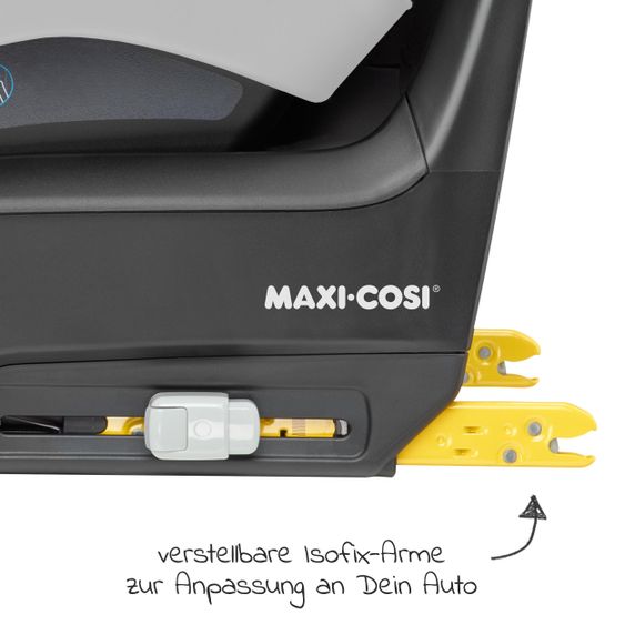 Maxi-Cosi Babyschale Pebble Pro i-Size ab Geburt-12 Monate (45-75 cm) FamilyFix 3 i-Size Base & Polsterschutz - Essential Black