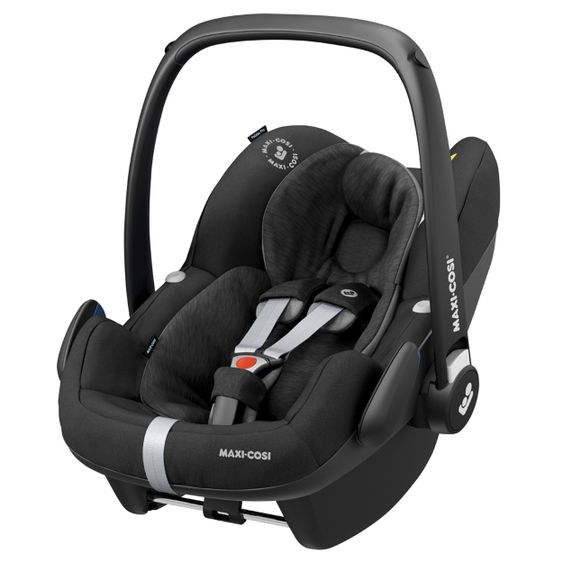Maxi-Cosi Babyschale Pebble Pro i-Size ab Geburt-12 Monate (45-75 cm) FamilyFix 3 i-Size Base & Polsterschutz - Essential Black
