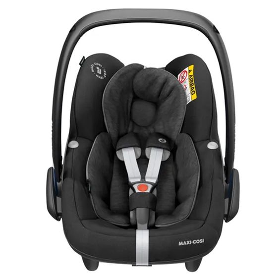 Maxi-Cosi Babyschale Pebble Pro i-Size ab Geburt-12 Monate (45-75 cm) mit FamilyFix 3 i-Size Base - Essential Black