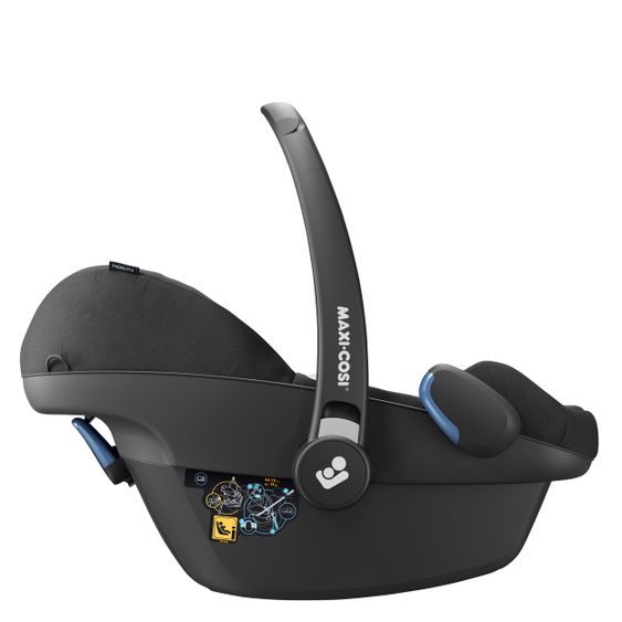 Maxi-Cosi Babyschale Pebble Pro i-Size ab Geburt - 12 Monate (45-75 cm) & Sitzverkleinerer, Sonnenverdeck - Essential Black