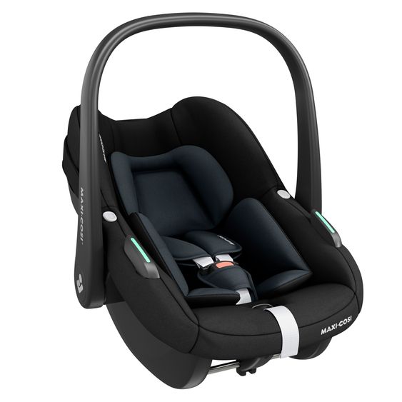 Maxi-Cosi Seggiolino auto Pebble S i-Size dalla nascita fino a 15 mesi (40 cm - 83 cm) leggero solo 3,4 kg con tecnologia G-Cell a impatto laterale - Nero Tonale