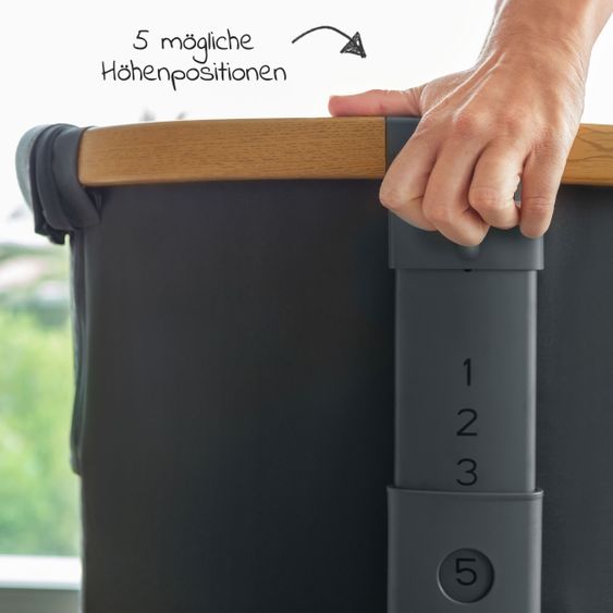 Maxi-Cosi Beistellbett Iora klappbar, inkl. Matratze & Reisetasche - Essential Graphite