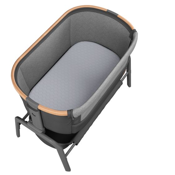 Maxi-Cosi Beistellbett Iora klappbar, inkl. Matratze & Reisetasche - Essential Graphite