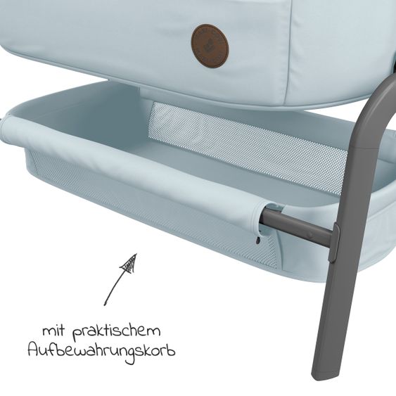 Maxi-Cosi Beistellbett Iora klappbar, inkl. Matratze & Reisetasche - Essential Grey