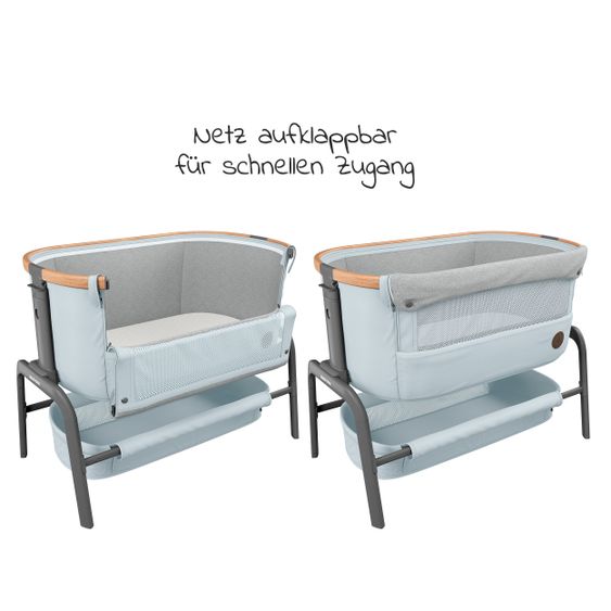 Maxi-Cosi Beistellbett Iora klappbar, inkl. Matratze & Reisetasche - Essential Grey