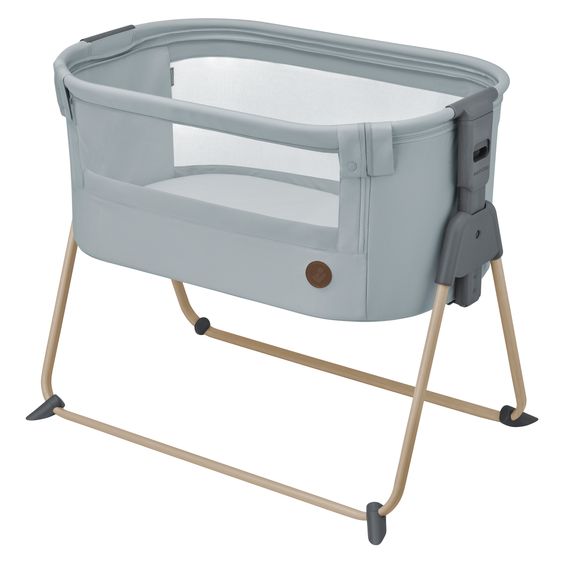 Maxi-Cosi Beistellbettchen Tori Beyond Eco Care ab Geburt - 6 Monate inkl. Matratze & Tragetasche - Grey