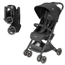 Buggy & Reisebuggy Lara² mit Automatik-Faltung, Liegeposition, bis 22 kg, nur 6,3 kg - Essential Black