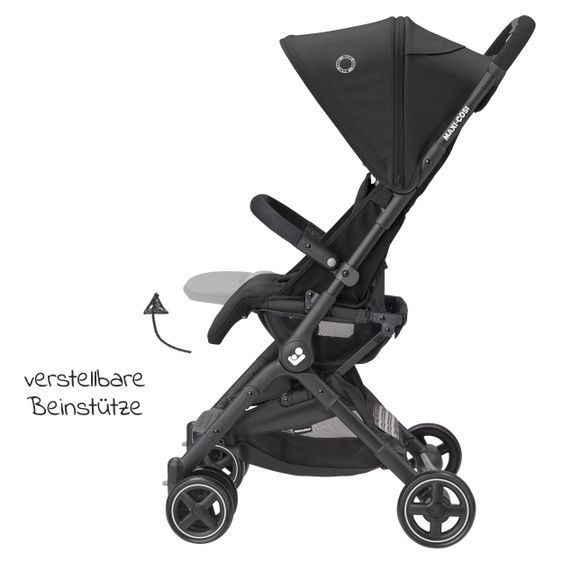 Maxi-Cosi Buggy & Reisebuggy Lara² mit Automatik-Faltung, Liegeposition, bis 22 kg, nur 6,3 kg - Essential Black