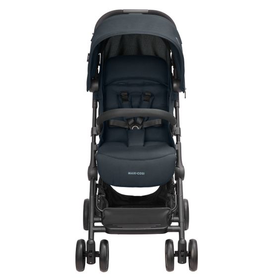 Maxi-Cosi Passeggino Lara² con chiusura automatica, posizione reclinabile, fino a 22 kg, solo 6,3 kg - Essential Graphite